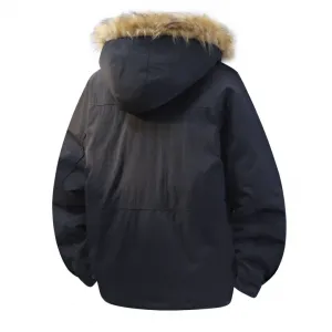 Пуховик Unisex Thickened Parka Jeep, темно- синий