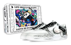 Nike Court Vision 1 скейтборд обувь мужские низкие белый/розовый