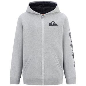 Мальчиковая худи на молнии с подкладкой из шерпы Quiksilver, Grey Heather