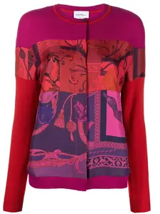 Кардиган с принтом Ferragamo, розовый