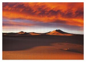 Коврик для душа Wallario, нескользящий коврик, коврик для ванной, коврик для двери Sahara Desert II - песчаные дюны на закате, размер ок. 70 х 50 см, коричневый