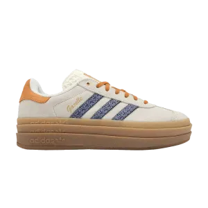 Кроссовки adidas Wmns Gazelle Bold Cream Orb Violet Floral, кремовый