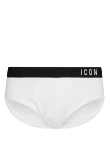 DSQUARED2 трусы-брифы Icon с эластичным поясом, белый