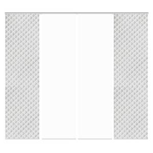 Раздвижная штора Home Wohnideen Marpent, ткань серая, 60 х 245 см, комплект из 4 шт.