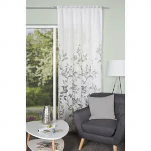 Штора PAULAS с многофункциональной лентой, 1 шт., комбинированный шарф PAULAS с принтом Home Wohnideen, серый