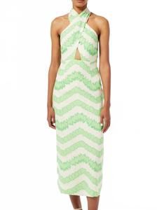 Платье Paolo в акварельную зигзаг Rhode, Watercolor Zig Zag