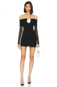 Платье Amanda Uprichard x REVOLVE Nellia Rose, цвет Black & Ivory Rose