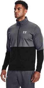 Мужская спортивная куртка Under Armour Pique, Pitch Gray (012)/White