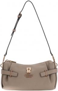 Сумка GUESS Yesba Mini Top Zip, Off White, Dark Taupe