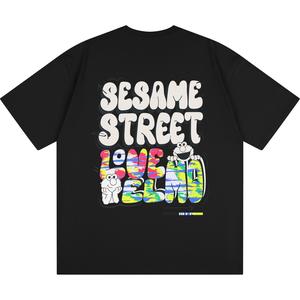 Футболка унисекс SESAME STREET, тёмно-синяя