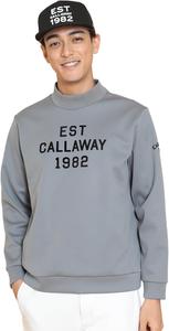 Мужская толстовка Callaway C24217107 с высоким воротником (Star Stretch: водоотталкивающая, влагопроницаемая, ветрозащитная) / для гольфа, серый