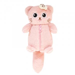 Пенал с мультяшными животными кукла плюшевая кукла высота 28см Tak Bebe, розовый