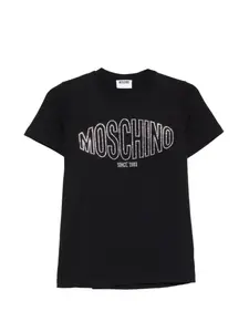 Футболка с логотипом Moschino, черный