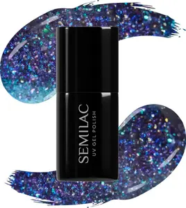 УФ-лак для ногтей Semilac UV-Nagellack 826 Virtual Blue