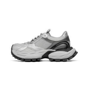 Износостойкие низкие массивные кроссовки мужские серебристые TRUMPPIPE, Silver