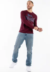 Normale passform doppelpack ayrshire long sleeved top Lonsdale, Dark Navy Oxblood