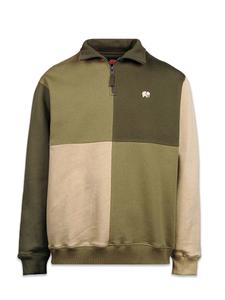 Толстовка с капюшоном на молнии Trendsplant  COLOR BLOCK, хаки