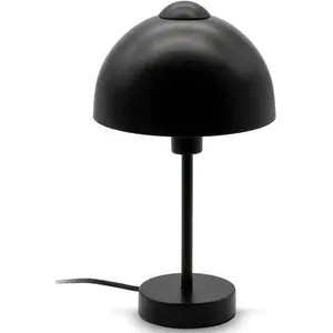 Настольная лампа BK_TL1529 Ретро настольная лампа, патрон E14, матовый черный E14 1 шт. Ночная лампа, лампа для кровати, переключатель на кабеле, без лампы (макс. 25 Вт) B.K.Licht, черный