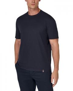 Футболка с эластичным круглым вырезом Boggi Milano, синий