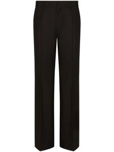 Dolce & Gabbana прямые брюки из эластичной шерсти, черный