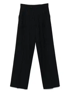 Полосатые брюки с эффектом металлик SANDRO, синий