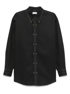 Декорированная рубашка LEMAIRE, черный