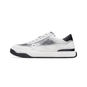 SALAXI Низкие скейтерские кросcовки мужские серебристо-белые, цвет Silver White