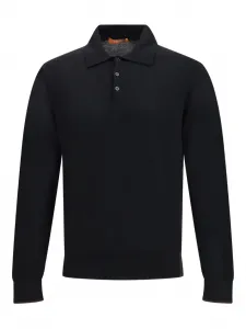 Шерстяное поло Cruna, черный