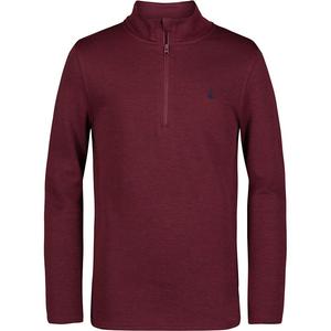 Пуловер IZOD в полоску с молнией в четверть для мальчиков 8–20 лет, цвет Maroon