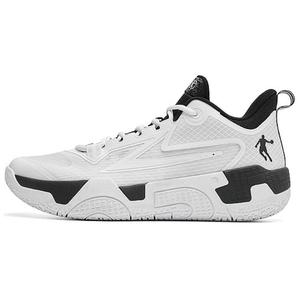 Баскетбольные кроссовки Basketball Shoes Men High-Top White/Black Qiaodan