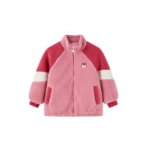 Детская куртка-пуховик из полярного флиса Disney, розовый