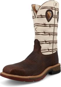 Ботинки Twisted X Men's 12 с металлическим носком в западном стиле, коричневый