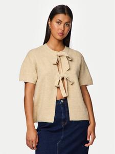 Кардиган стандартного кроя Pieces, бежевый