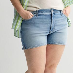 Джинсовые шорты mid rise Plus size Sonoma Goods For Life, Super Light Wash