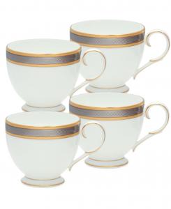 Набор из 4 чашек Brilliance, 7 унций Noritake, цвет white/gold/platinum
