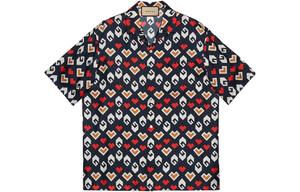 Рубашка мужская коллекция ко Дню святого Валентина многоцветная Gucci, цвет Multicolor