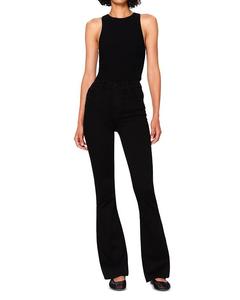 Джинсы Instasculpt с высокой посадкой DL1961 Bridget цвета Hail, черный