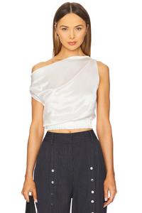 Короткий топ Adelina от Nonchalant Label, ivory