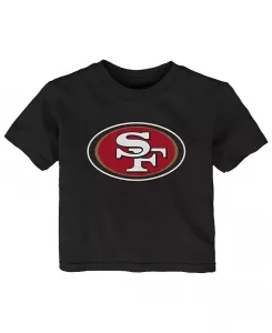 Черная футболка с логотипом San Francisco 49ers Primary для мальчиков и девочек Outerstuff