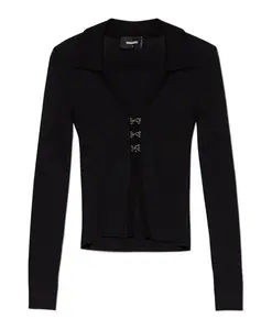 Кардиган в рубчик Dsquared2, черный