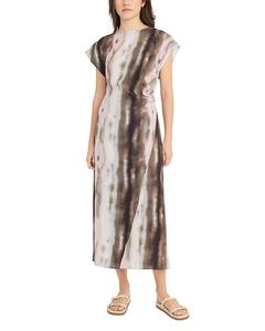 Сатиновая миди-юбка Luxely, зеленый