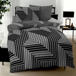 Постельное белье Biber Escape черное 135x200 см + 80x80 см Kaeppel