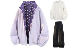 Повседневная спортивная одежда Unisex WARRIOR, розовый фиолетовый+белый+черный