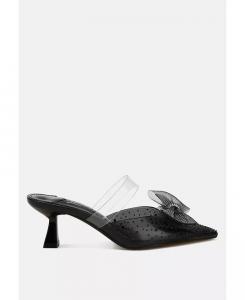 Туфли-каблуки Freja с декоративным бантом London Rag, черный