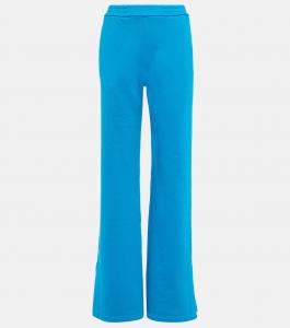 Широкие хлопковые спортивные брюки с логотипом Off-White, синий