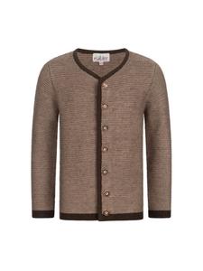 Детский кардиган с длинными рукавами Ignaz Bua коричневого цвета Nübler