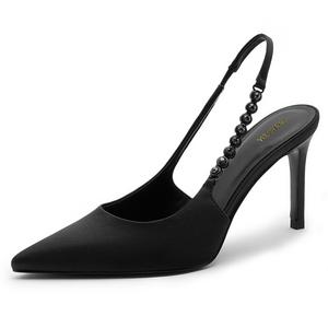 WECKER Стройные каблуки на высоком каблуке женские черные 7 см, цвет Black (7CM)