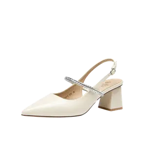 GUDIANFENGDU Женские туфли на высоком каблуке бежевые, цвет Beige