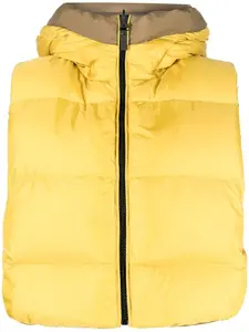 Двусторонний дутый жилет с логотипом YVES SALOMON, зеленый