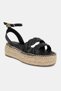 Кожаные сандалии Leather Rope Real Espad Sandal Tommy Hilfiger, черный